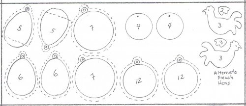 Judy Larson's Five Golden Rings Earrings - , Holiday Designs, Butane Torch, Soldering, Solder, 12 days of christmas templates